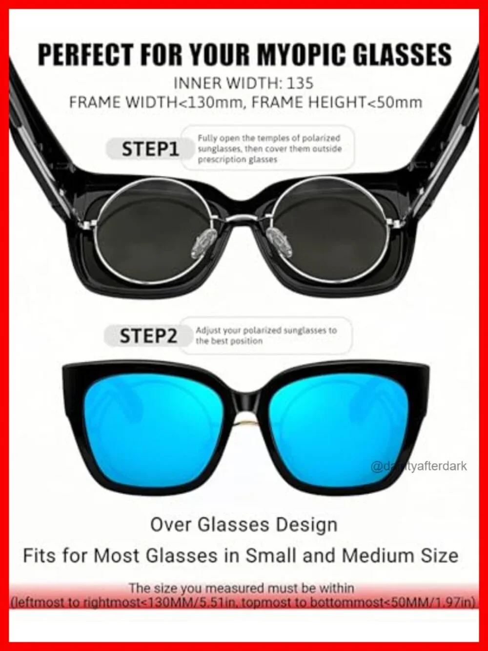 Oversized Fit Over Polarized Sunglasses with UV400 Protection